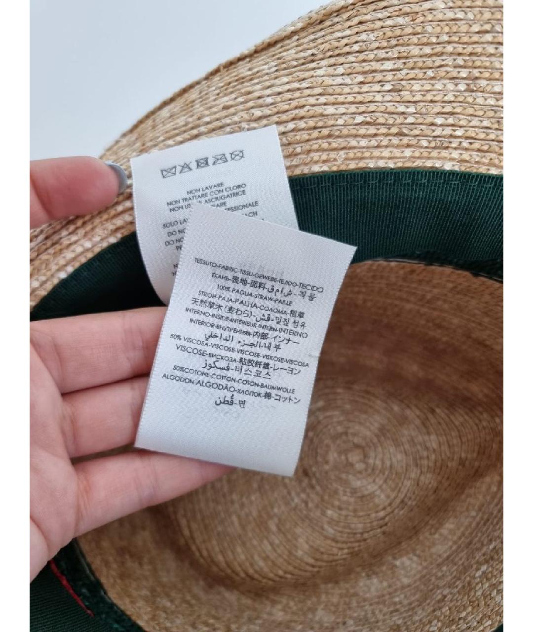 GUCCI Коричневая шляпа, фото 8
