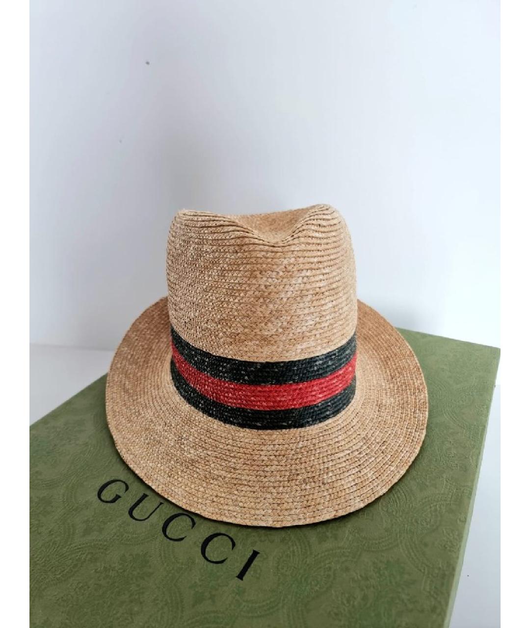 GUCCI Коричневая шляпа, фото 2