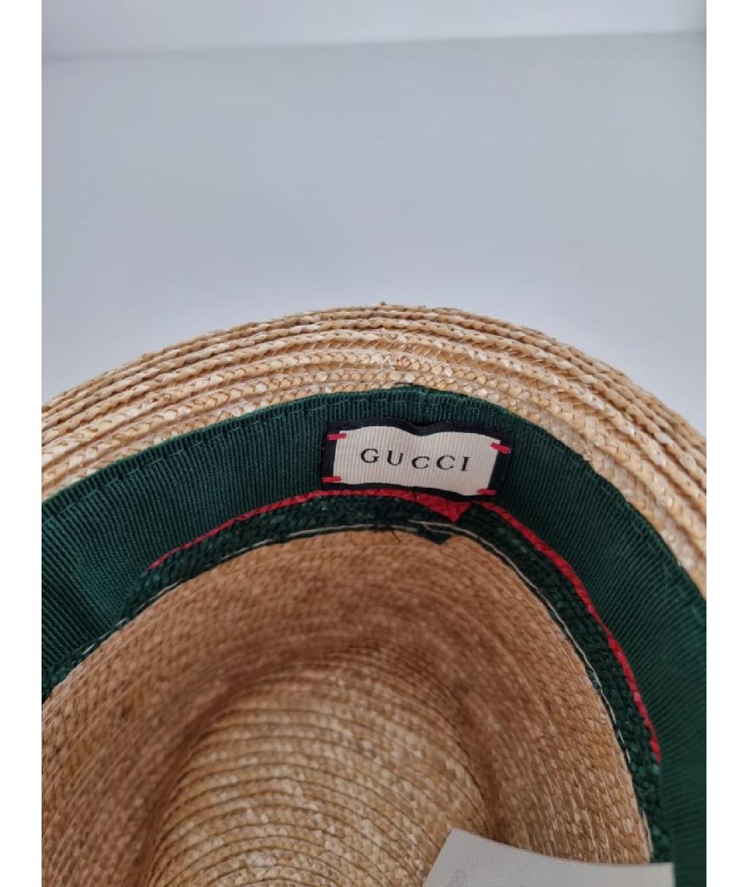 GUCCI Коричневая шляпа, фото 4