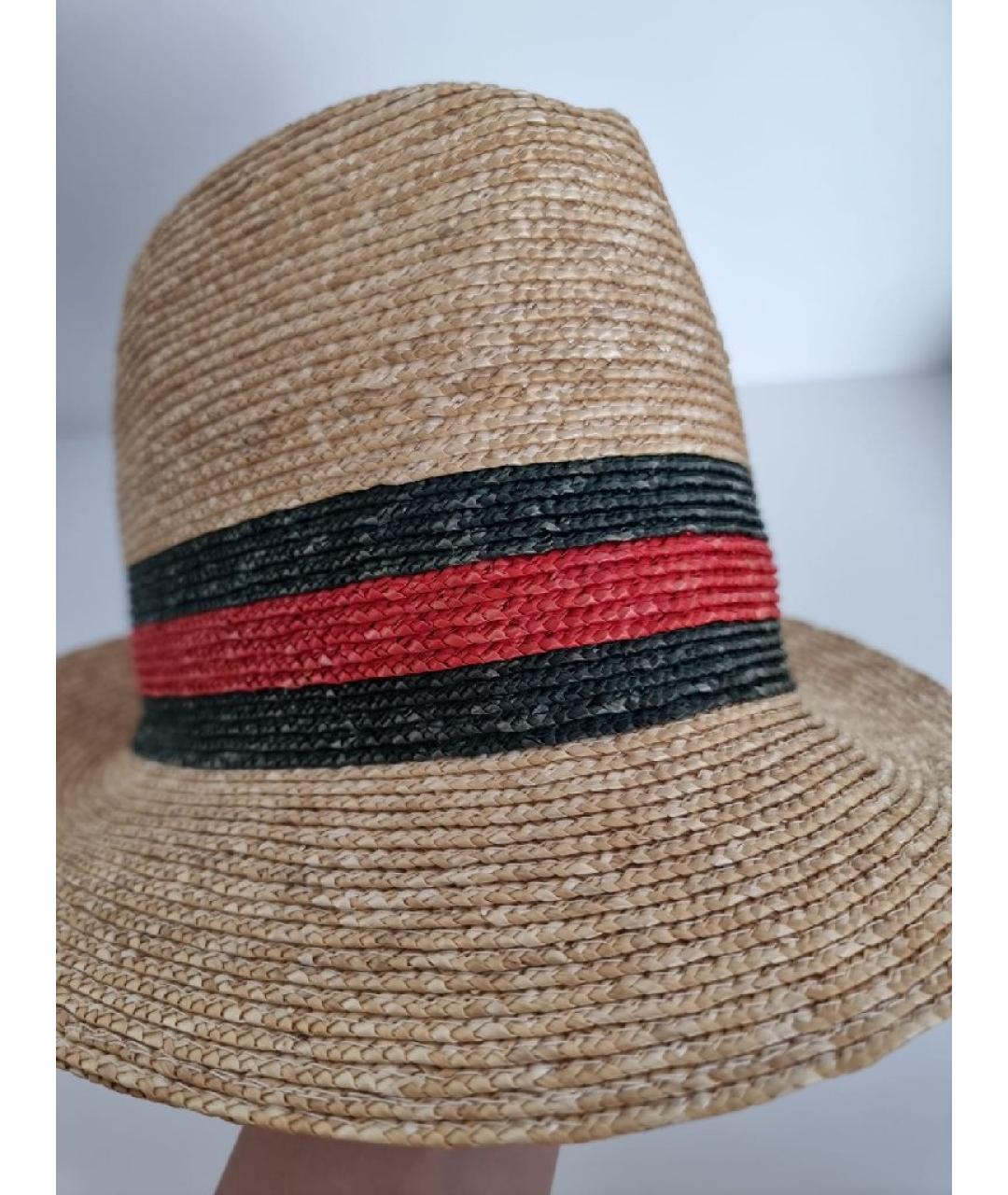 GUCCI Коричневая шляпа, фото 3