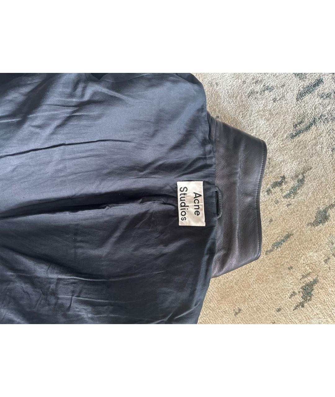 ACNE STUDIOS Черная кожаная куртка, фото 3