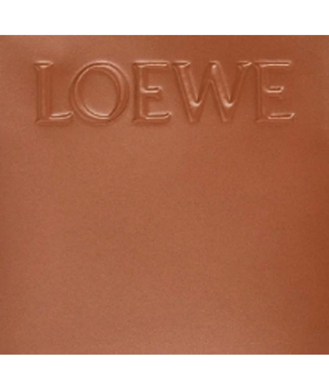 LOEWE Коричневая кожаная сумка тоут, фото 2