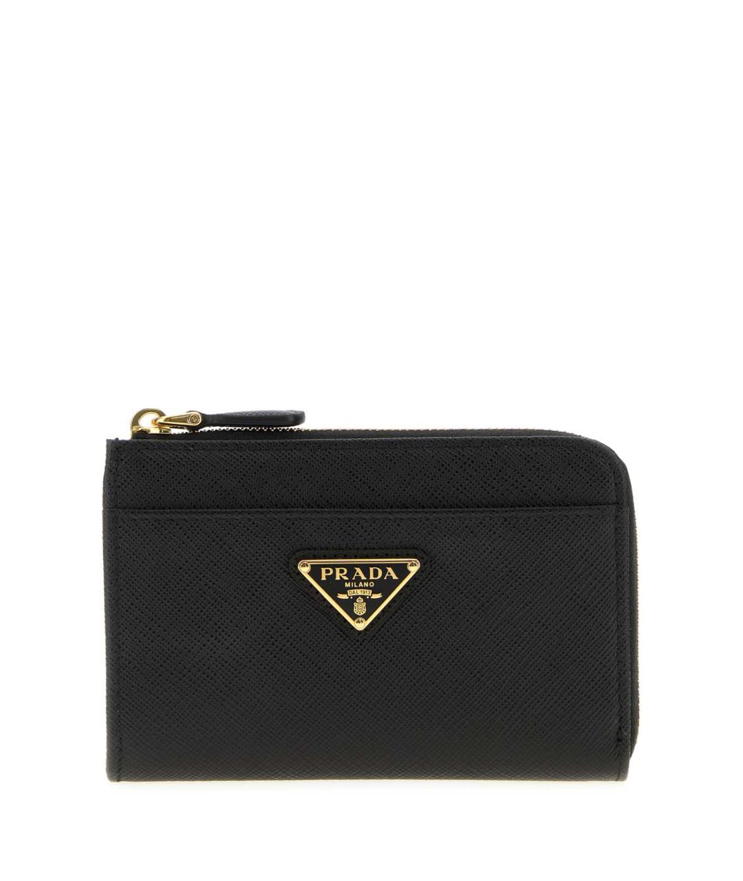 PRADA Черный кожаный кошелек, фото 1