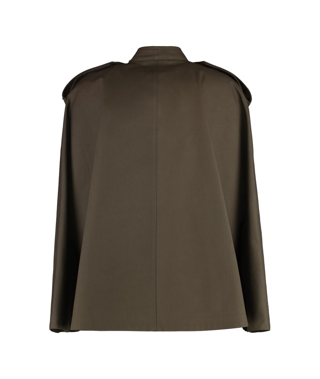 BURBERRY Хаки хлопковое пальто, фото 2