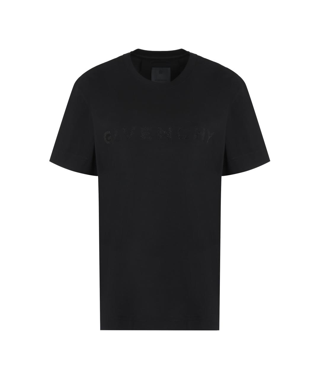 GIVENCHY Черная хлопковая футболка, фото 1