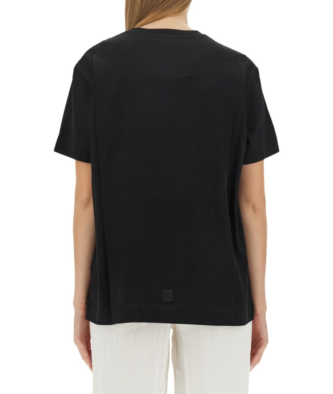 GIVENCHY Черная хлопковая футболка, фото 3