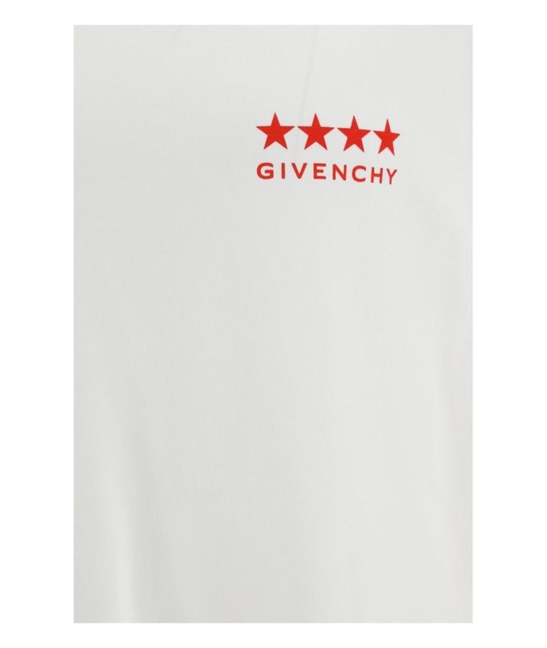 GIVENCHY Белая хлопковая футболка, фото 3