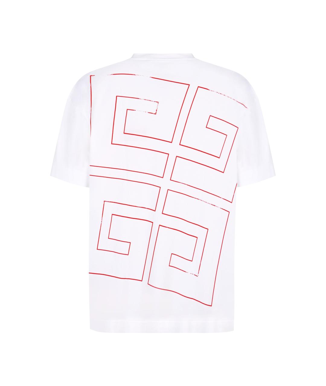 GIVENCHY Белая хлопковая футболка, фото 2