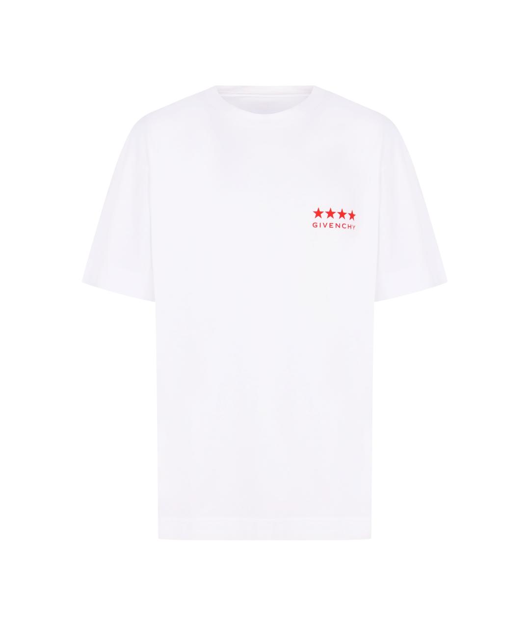 GIVENCHY Белая хлопковая футболка, фото 1