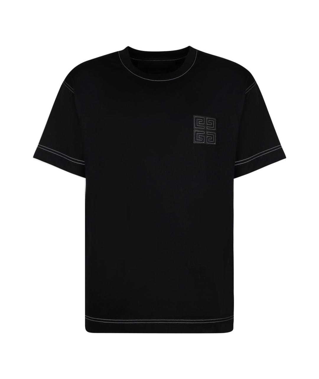 GIVENCHY Черная хлопковая футболка, фото 1