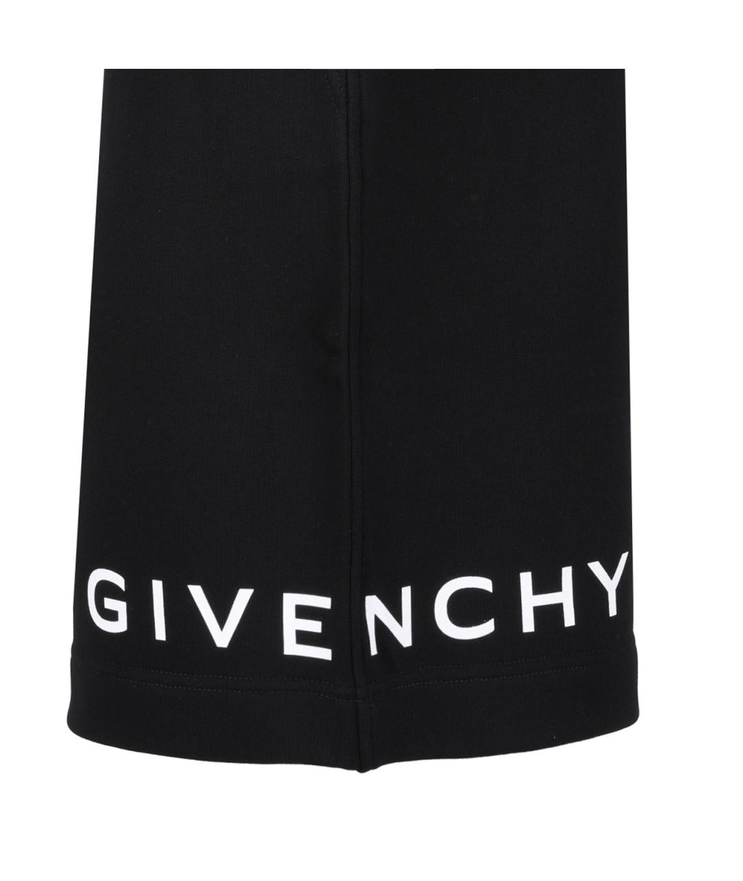 GIVENCHY Черные хлопковые шорты, фото 4