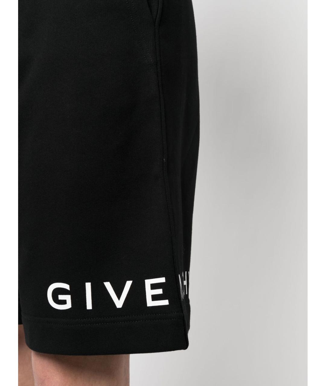 GIVENCHY Черные хлопковые шорты, фото 5