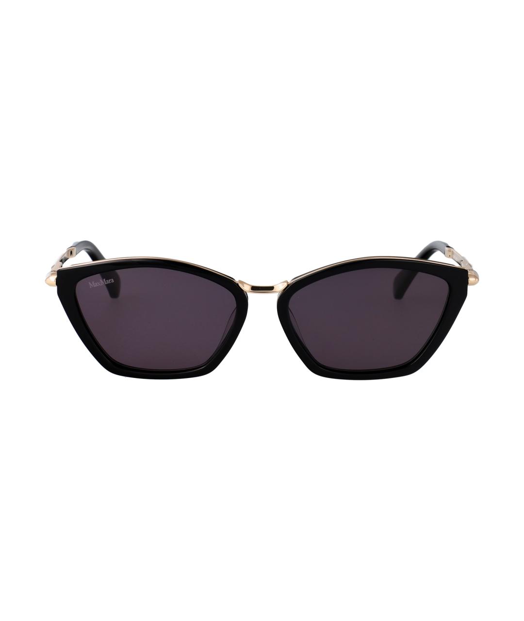 MAX MARA Черные металлические солнцезащитные очки, фото 1