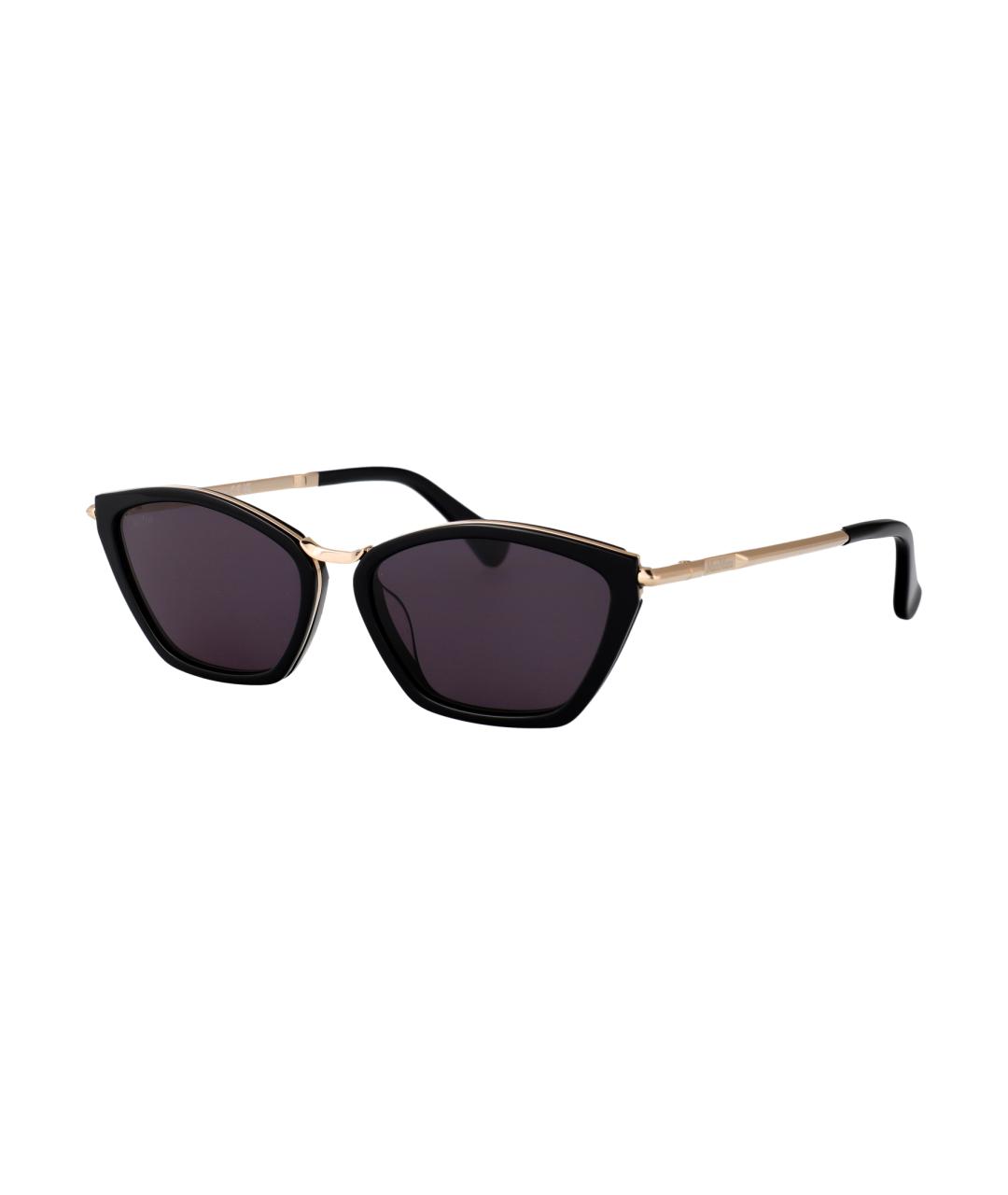 MAX MARA Черные металлические солнцезащитные очки, фото 2
