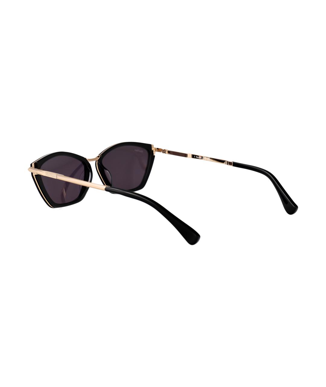 MAX MARA Черные металлические солнцезащитные очки, фото 4