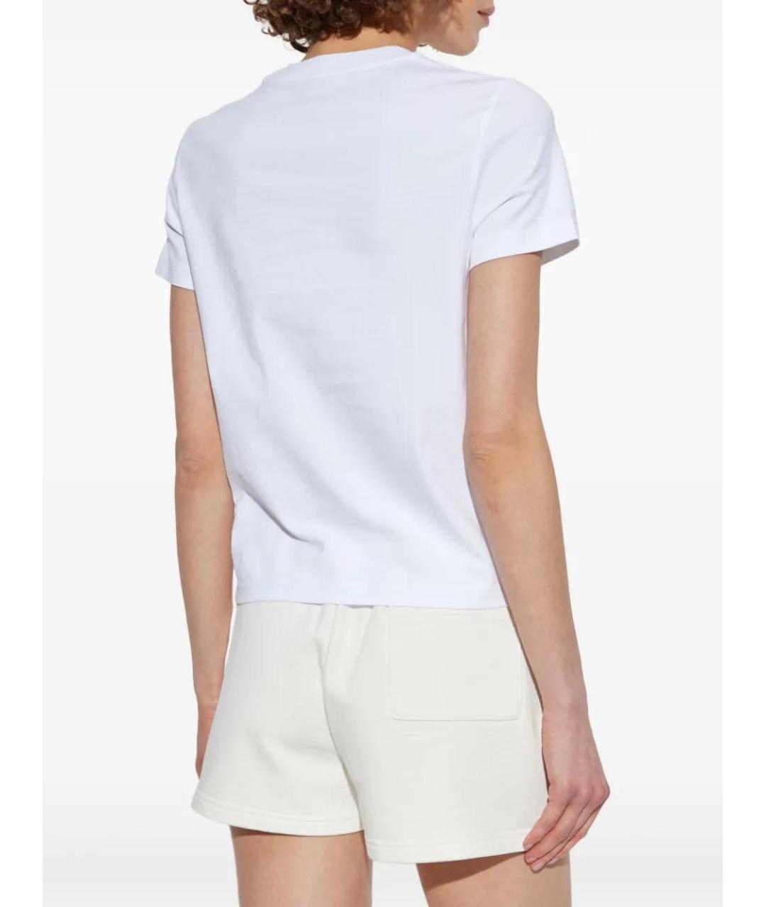 CASABLANCA Белая хлопковая футболка, фото 4