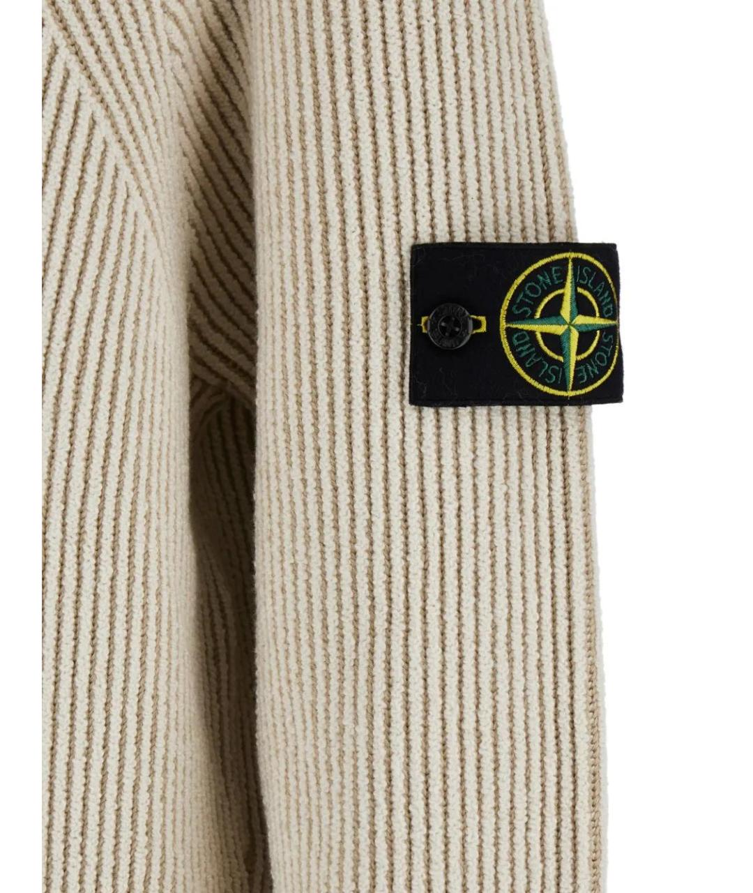 STONE ISLAND Бежевый джемпер / свитер, фото 3