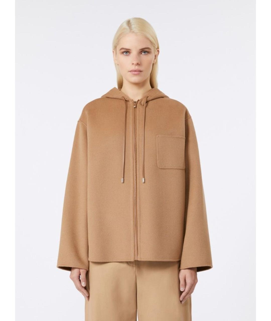 MAX MARA STUDIO Бежевая шерстяная куртка, фото 2
