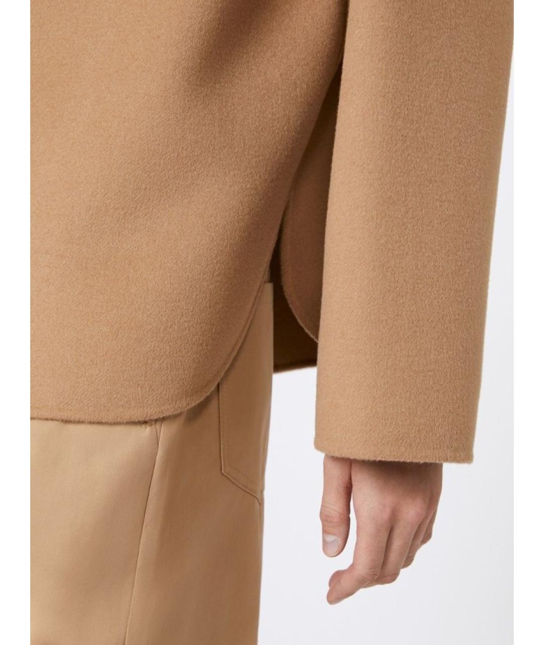 MAX MARA STUDIO Бежевая шерстяная куртка, фото 5
