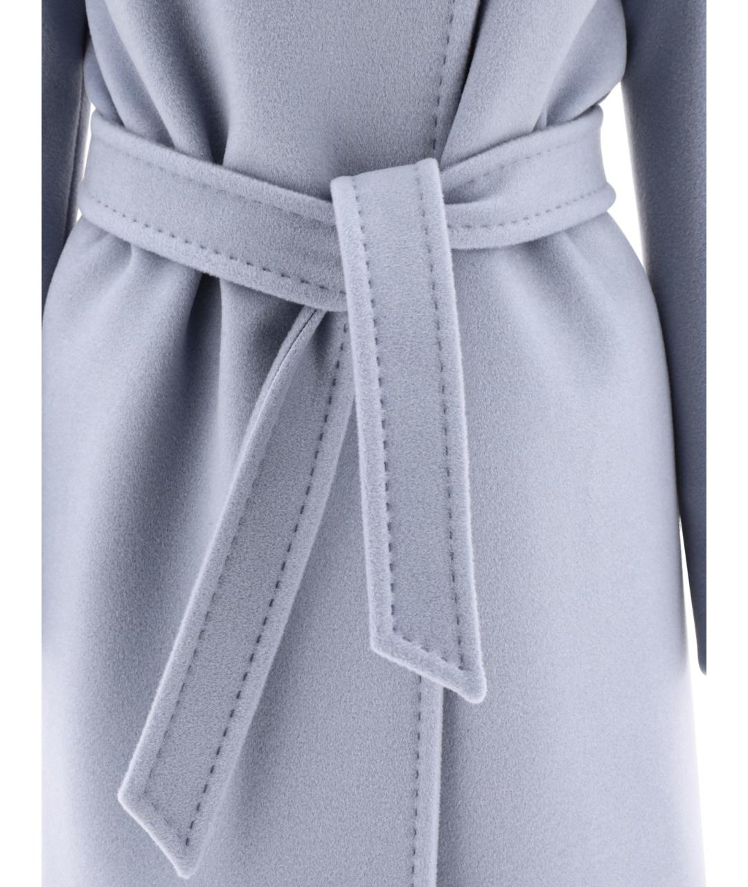 MAX MARA Голубое шерстяное пальто, фото 2