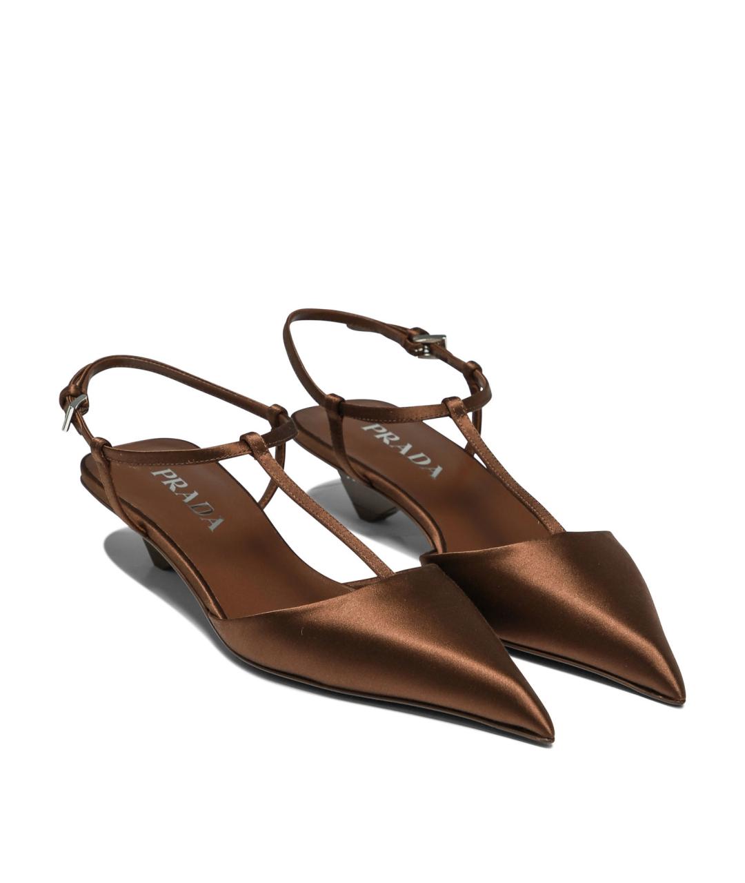 PRADA Коричневые туфли, фото 2