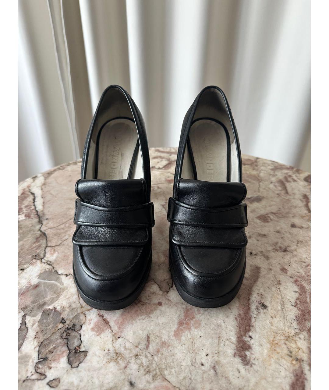 JIL SANDER Черные кожаные туфли, фото 4