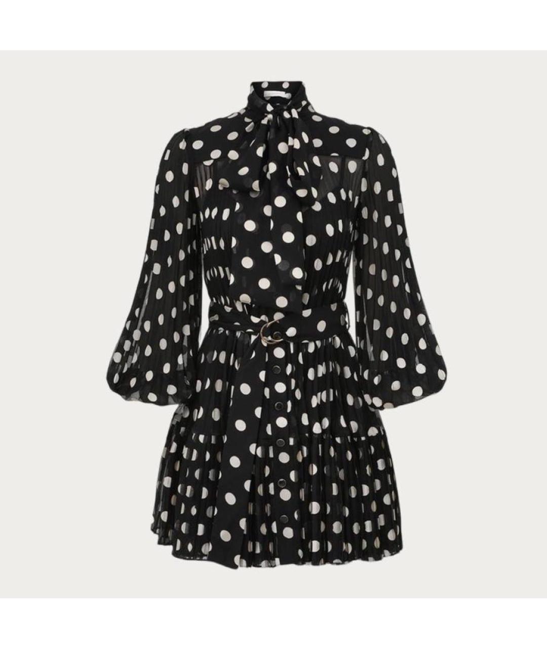ZIMMERMANN Черное полиэстеровое коктейльное платье, фото 4