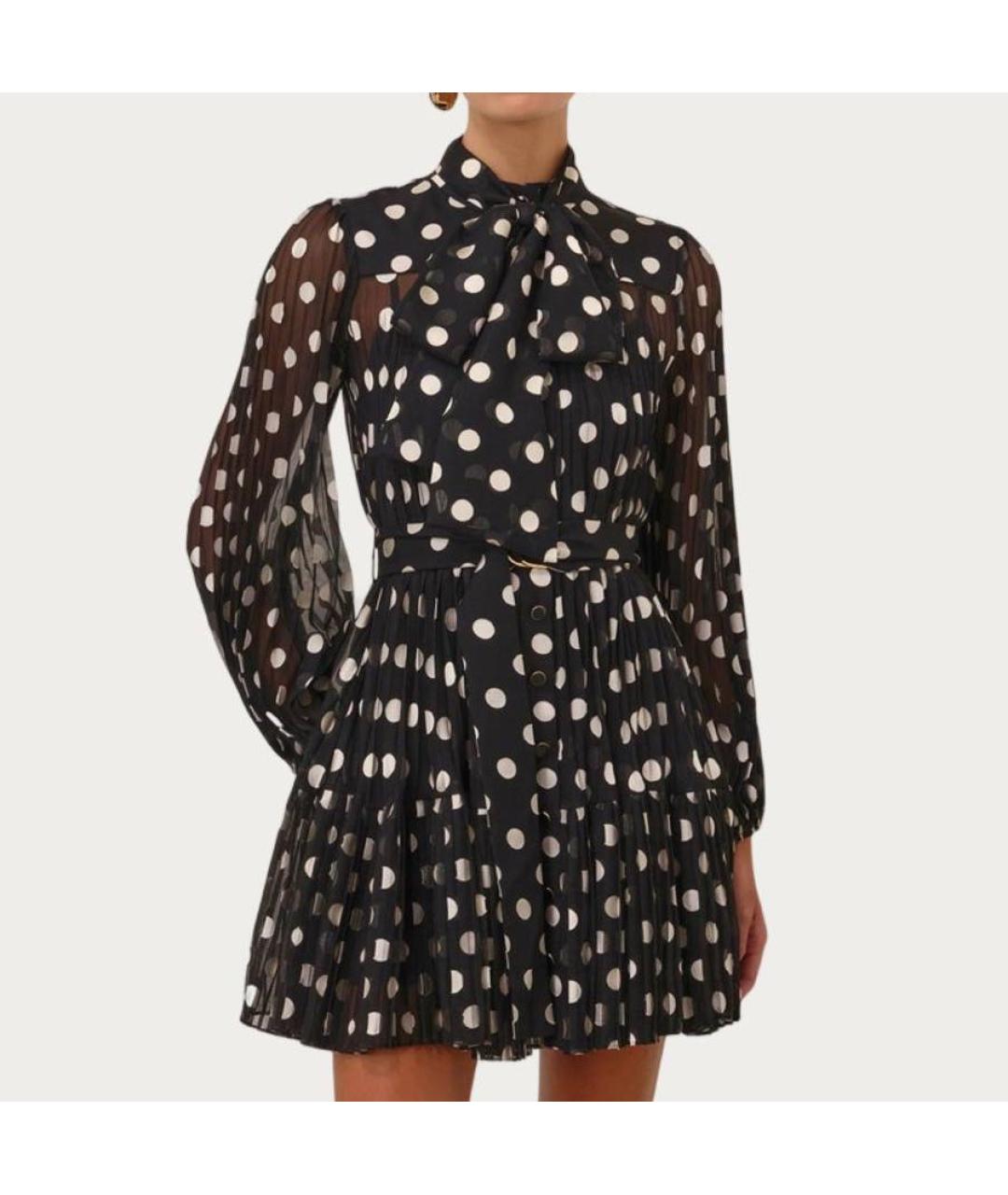 ZIMMERMANN Черное полиэстеровое коктейльное платье, фото 2