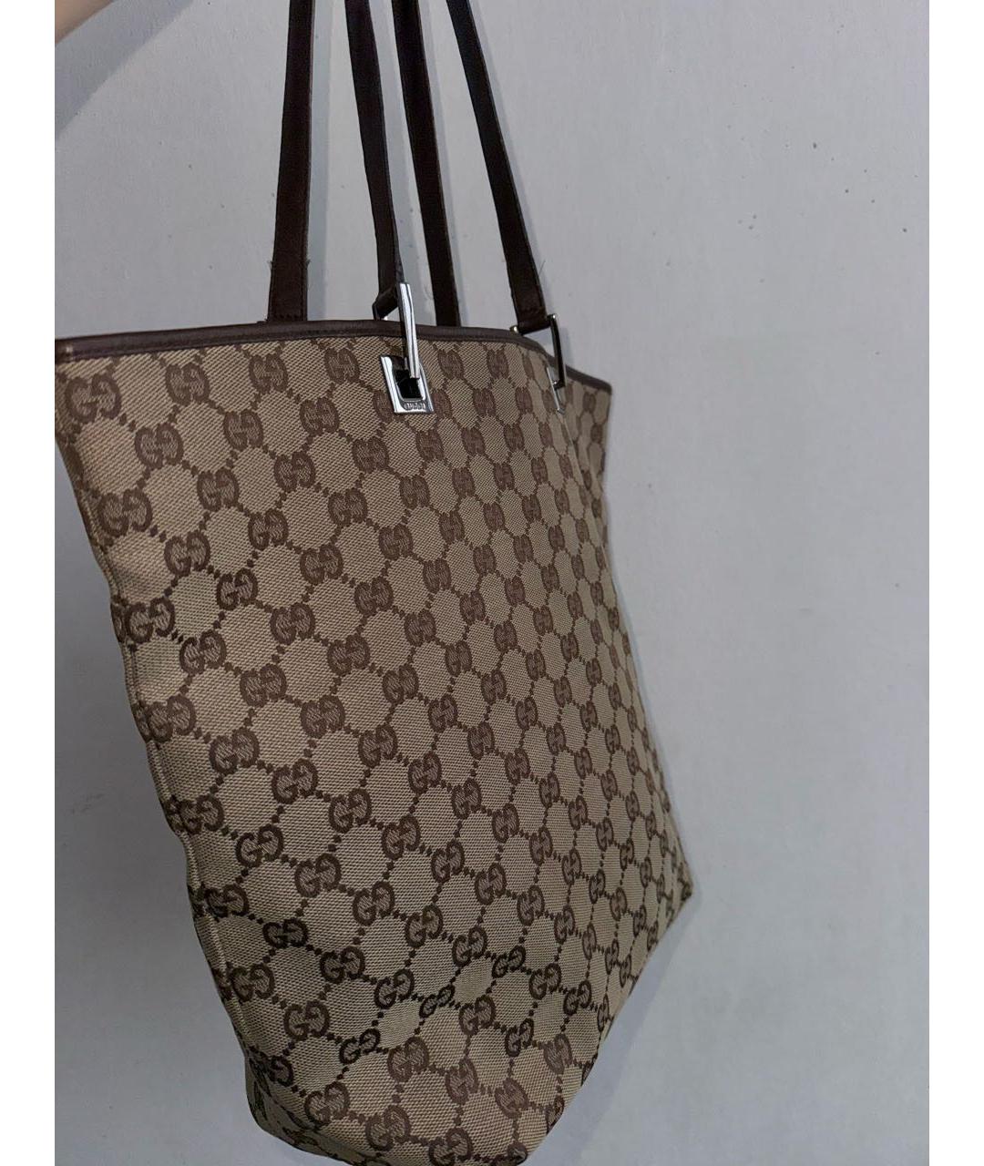 GUCCI Коричневая сумка тоут, фото 3