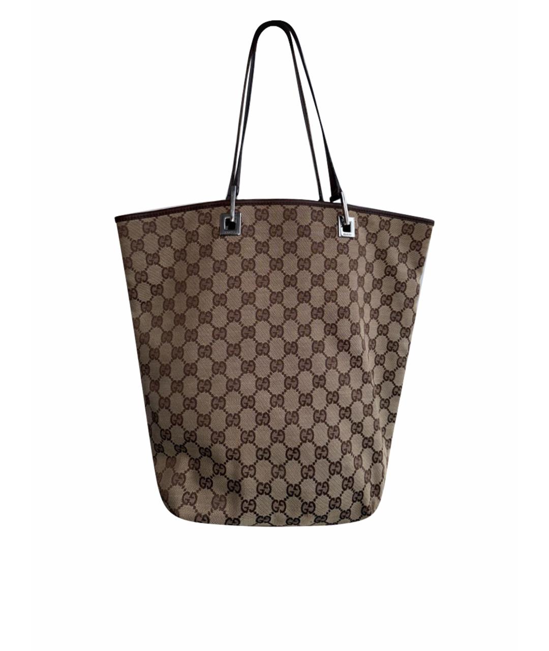 GUCCI Коричневая сумка тоут, фото 1