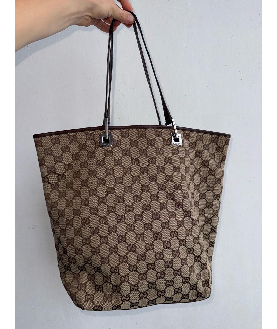 GUCCI Коричневая сумка тоут, фото 9