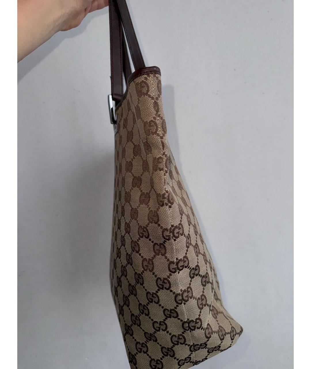 GUCCI Коричневая сумка тоут, фото 4