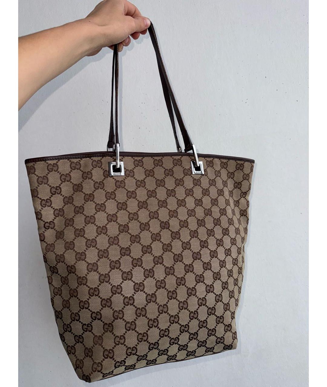 GUCCI Коричневая сумка тоут, фото 5