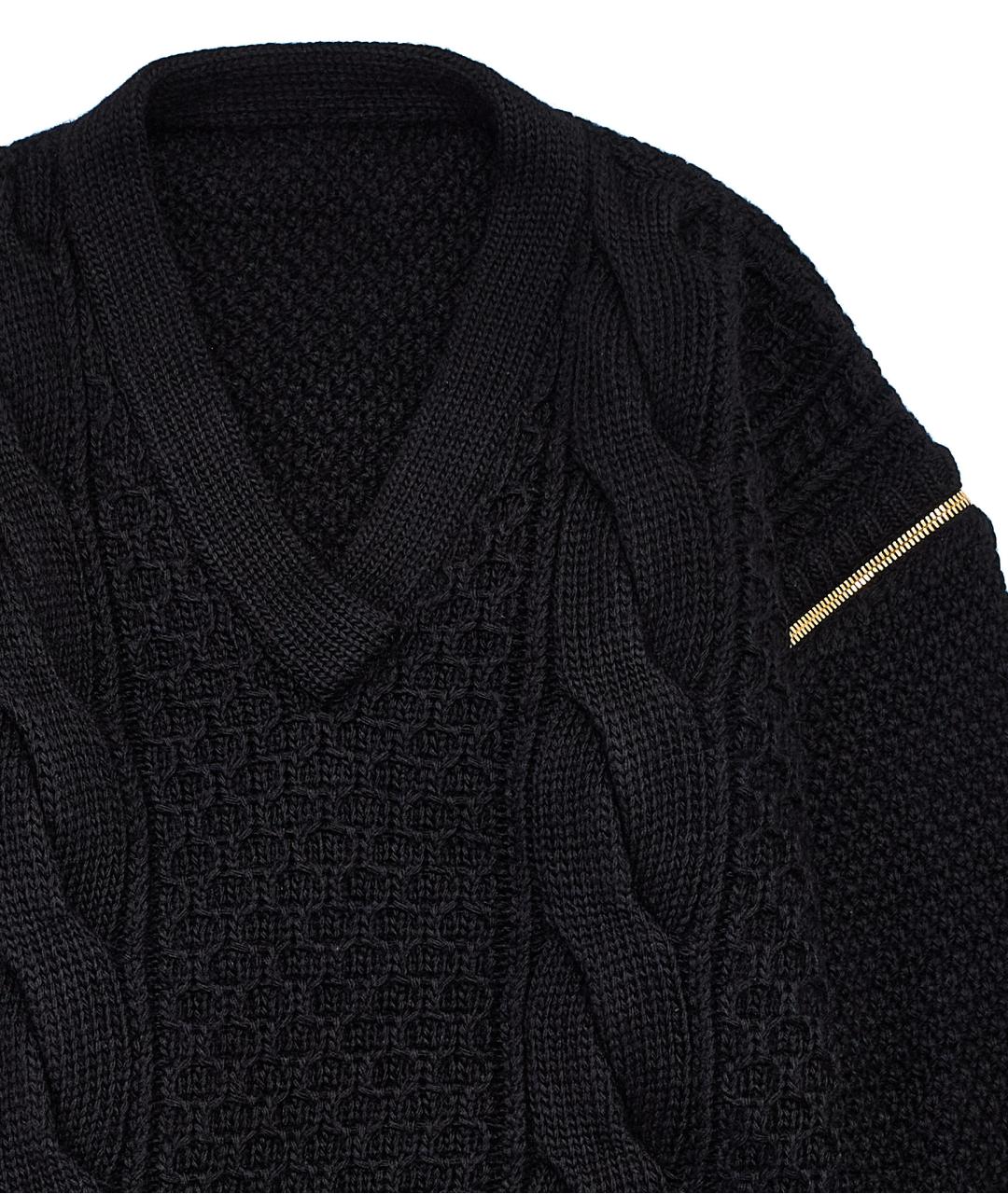 GUCCI Черный шерстяной джемпер / свитер, фото 3
