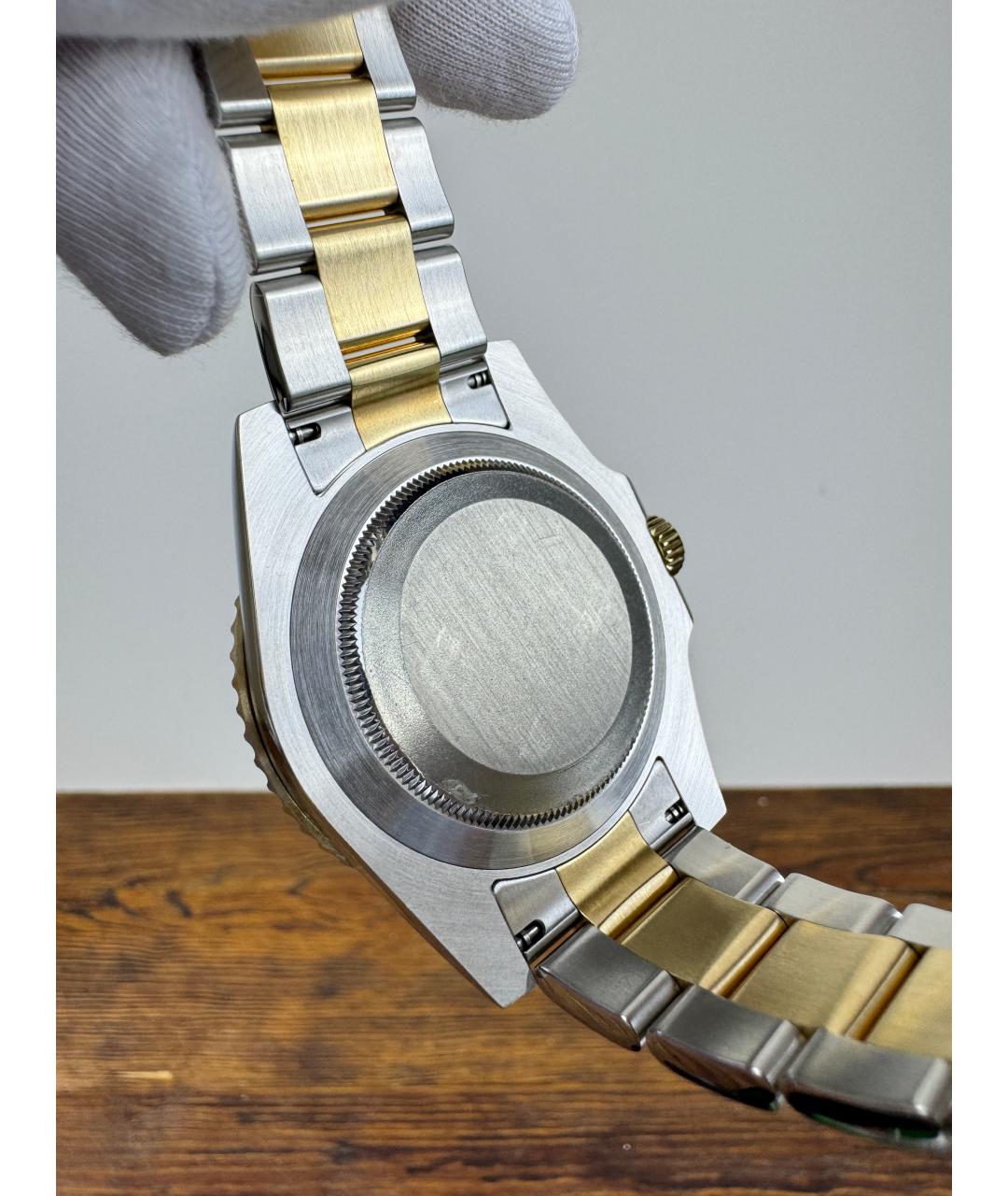 ROLEX Темно-синие часы из желтого золота, фото 8