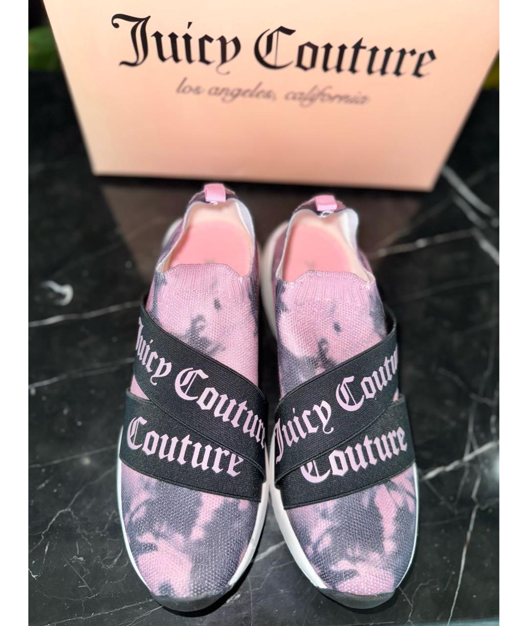 JUICY COUTURE Розовые текстильные кроссовки, фото 2