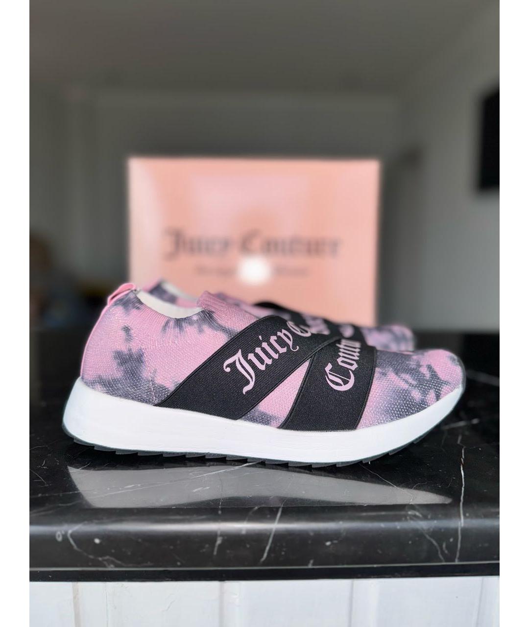 JUICY COUTURE Розовые текстильные кроссовки, фото 9