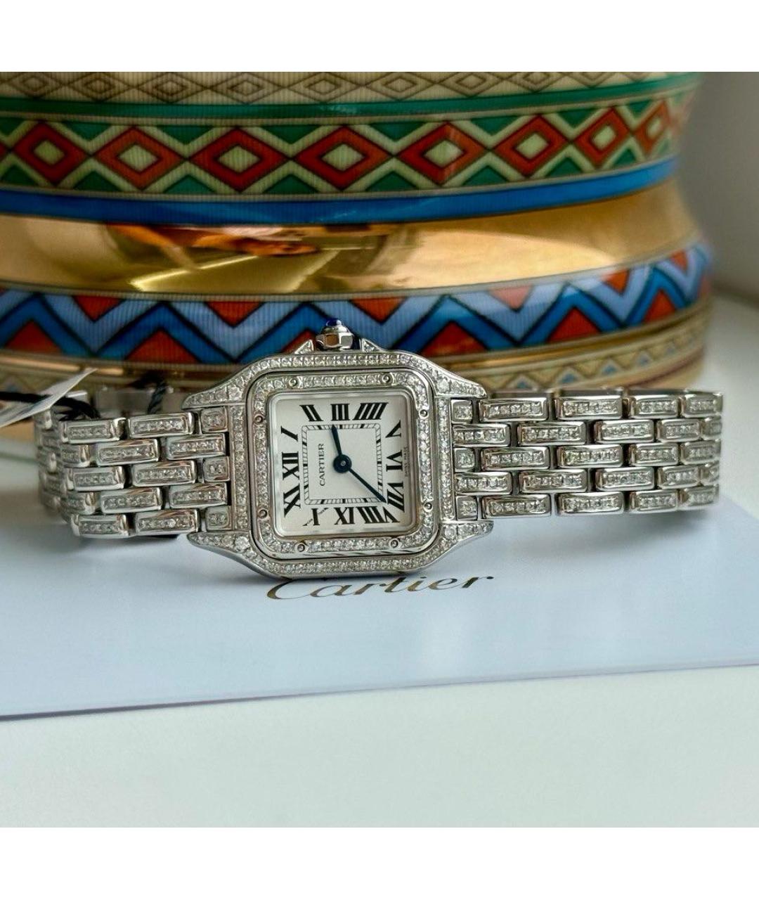 CARTIER Белые часы, фото 2