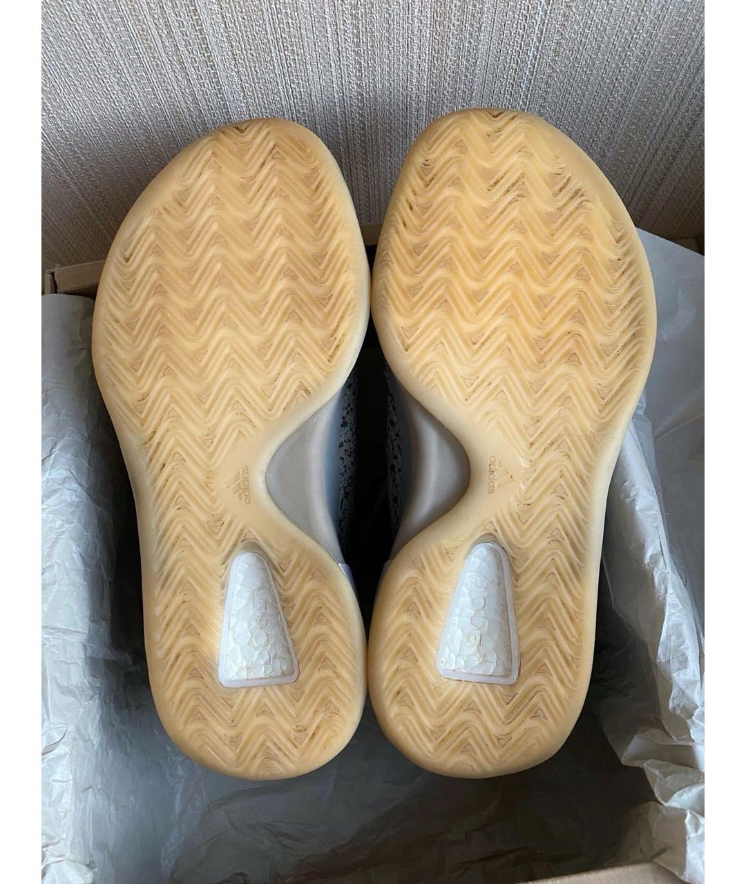 ADIDAS YEEZY Серые текстильные высокие кроссовки / кеды, фото 5