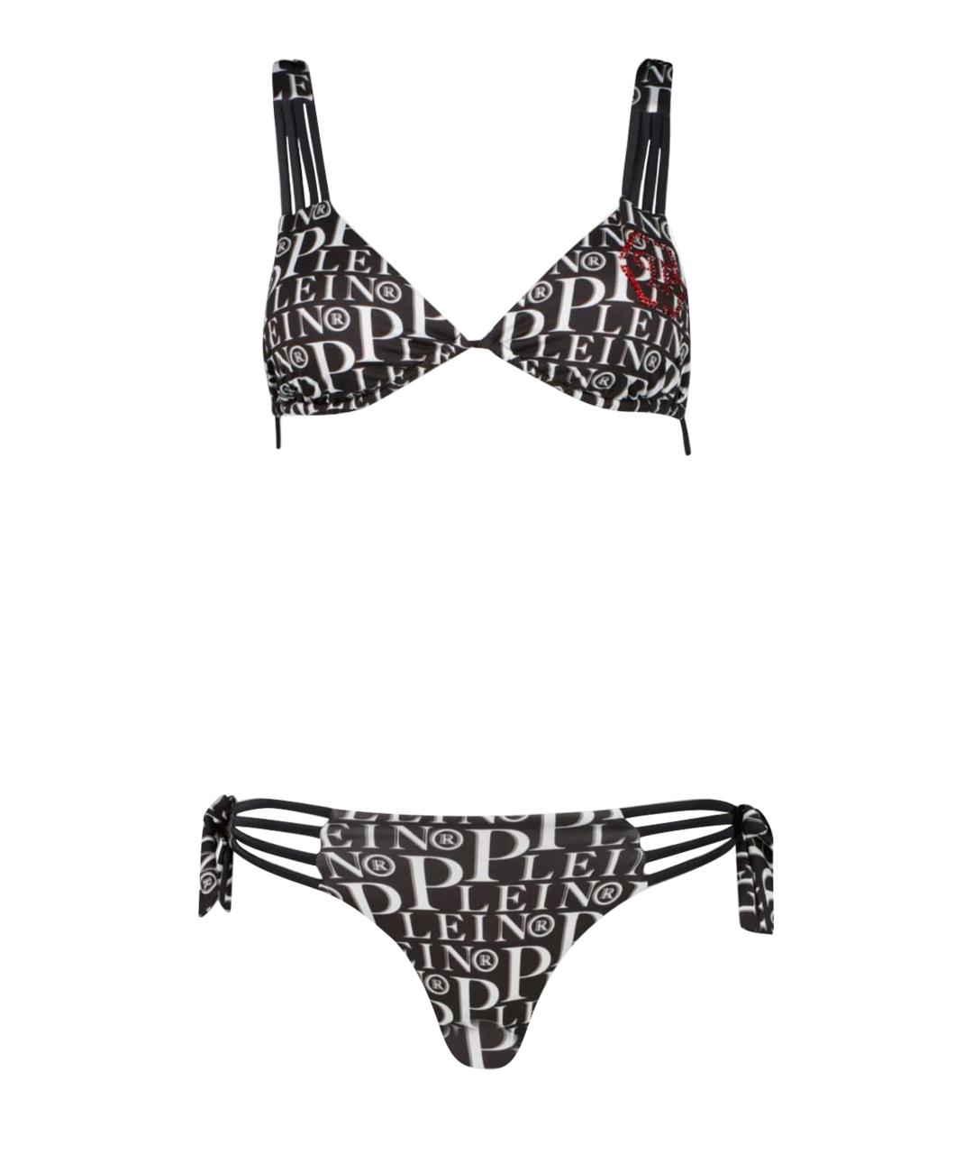 PHILIPP PLEIN Черный полиэстеровый купальник, фото 1