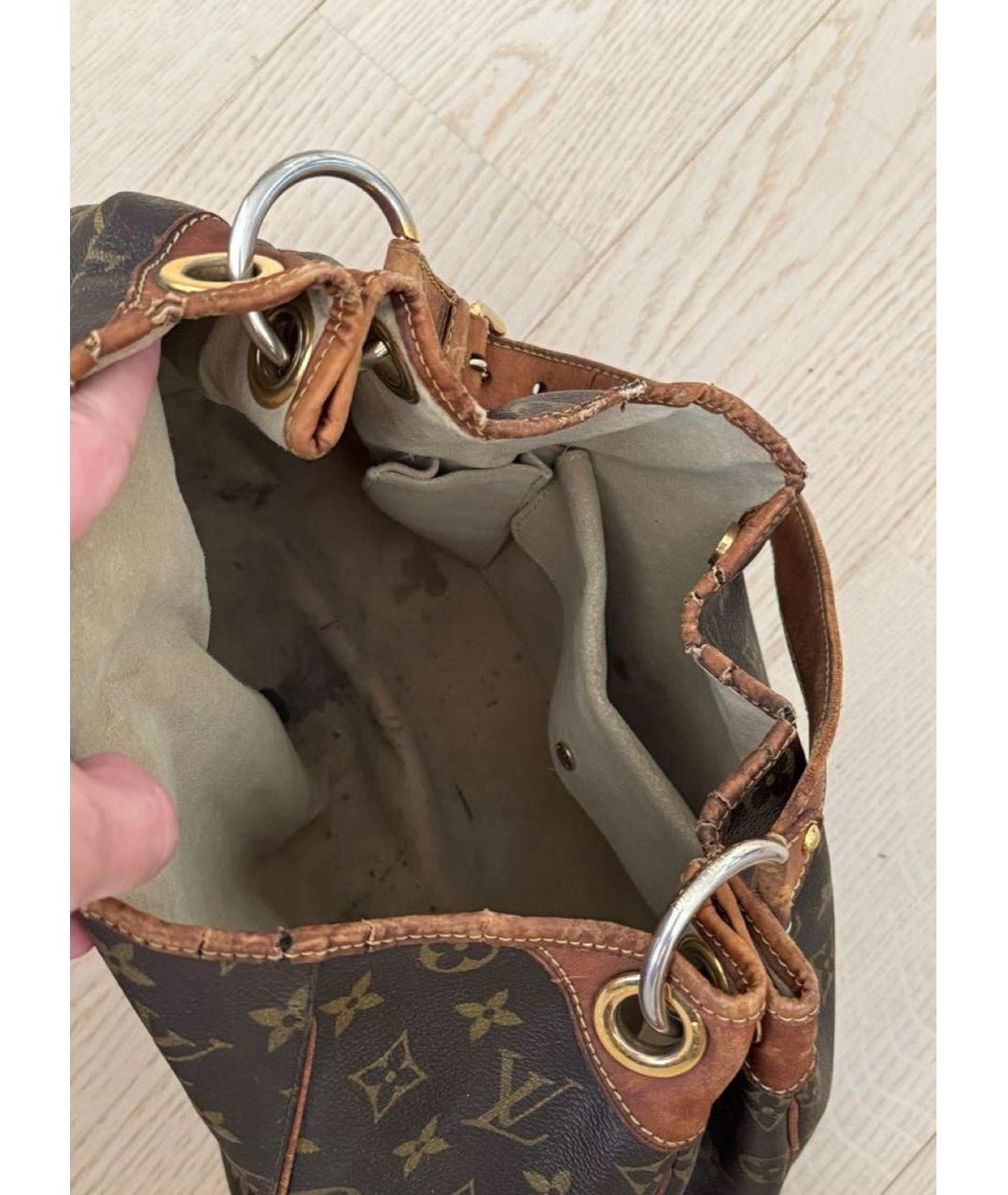 LOUIS VUITTON Коричневая сумка с короткими ручками, фото 4