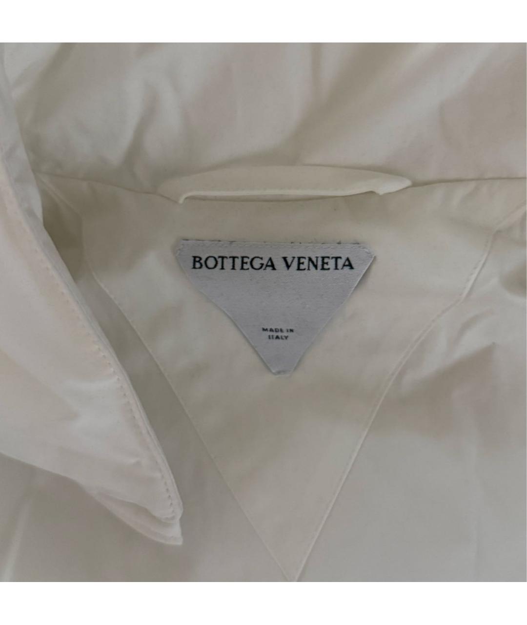 BOTTEGA VENETA Белый хлопковый пуховик, фото 4