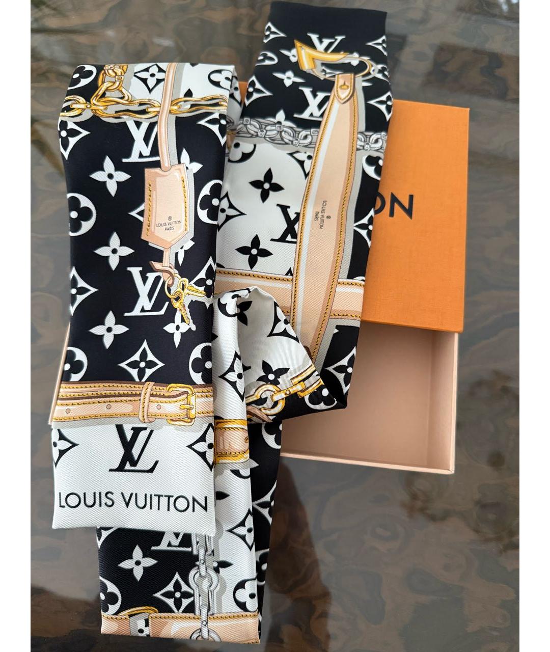LOUIS VUITTON Мульти шелковый платок, фото 9