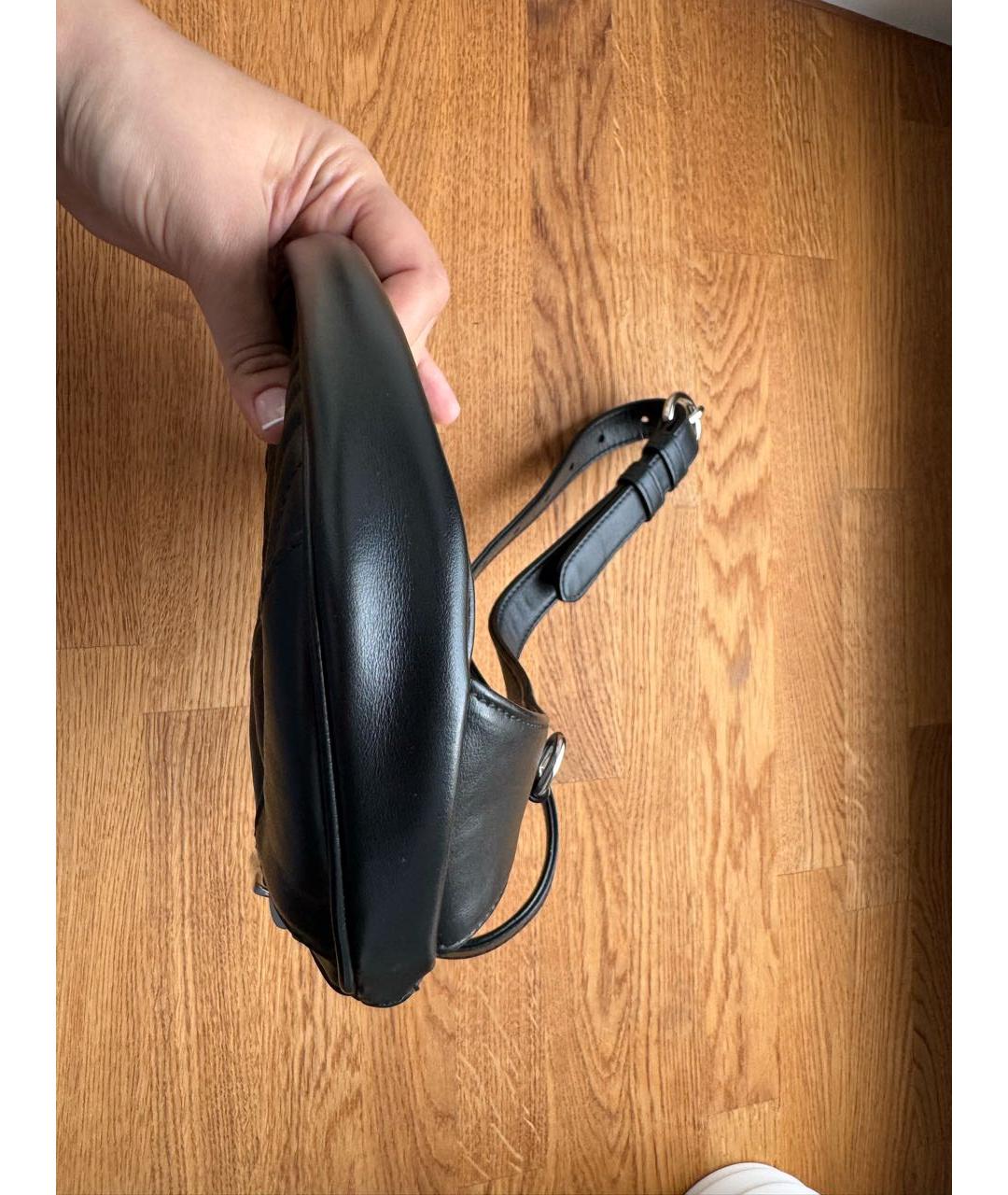 PRADA Черная кожаная поясная сумка, фото 5
