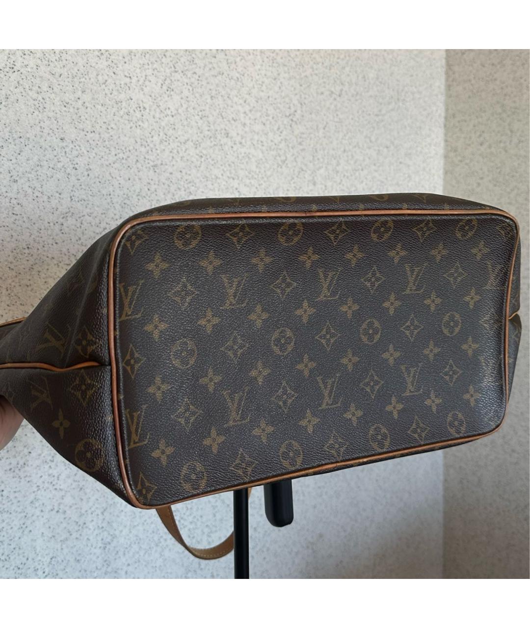 LOUIS VUITTON Коричневая кожаная сумка тоут, фото 6