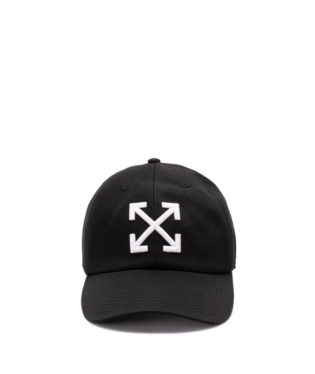 OFF-WHITE Черная хлопковая кепка/бейсболка, фото 1