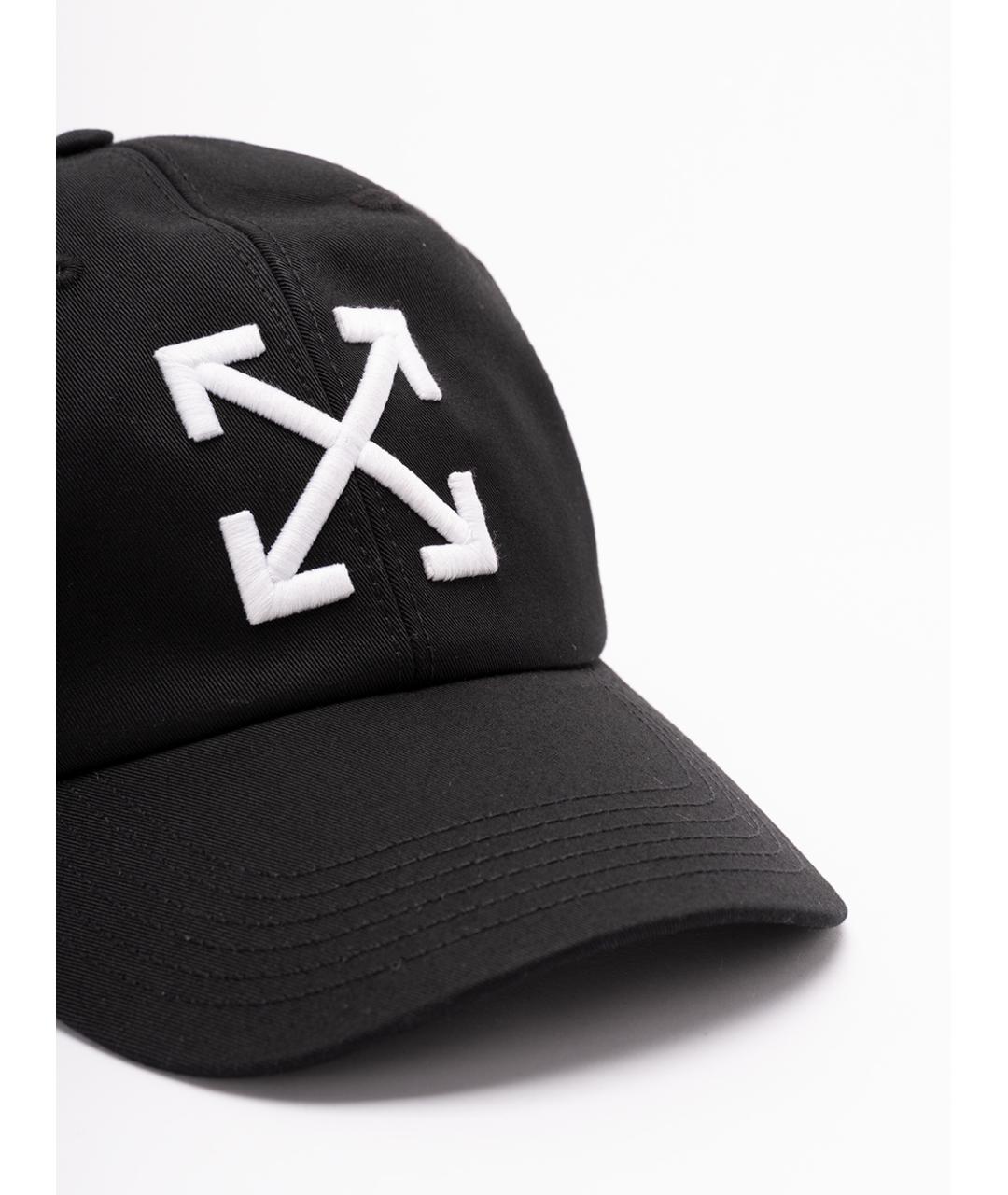 OFF-WHITE Черная хлопковая кепка/бейсболка, фото 3
