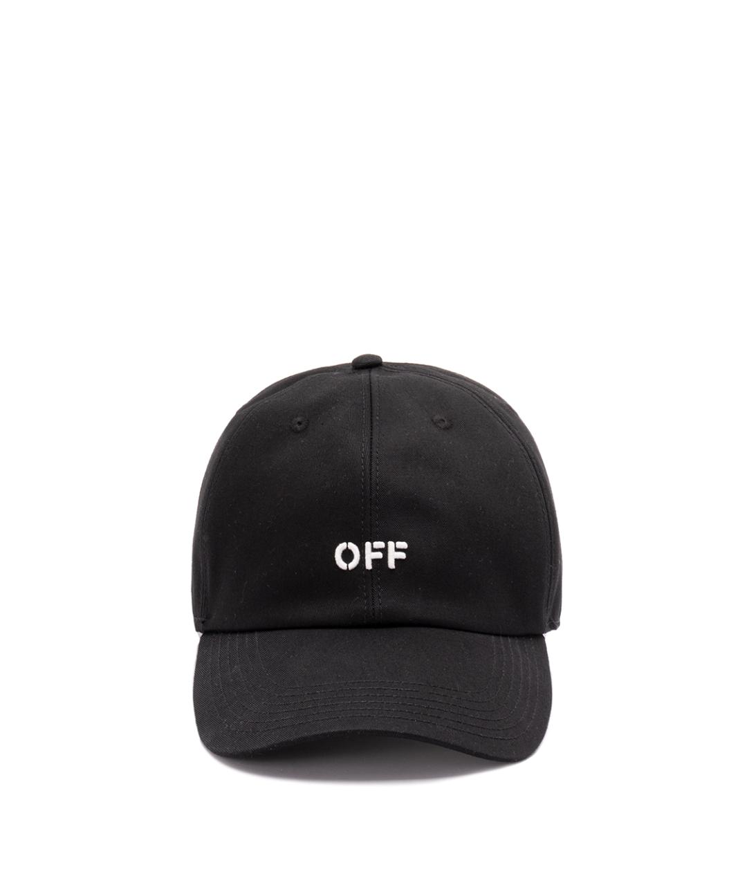 OFF-WHITE Черная хлопковая кепка/бейсболка, фото 1