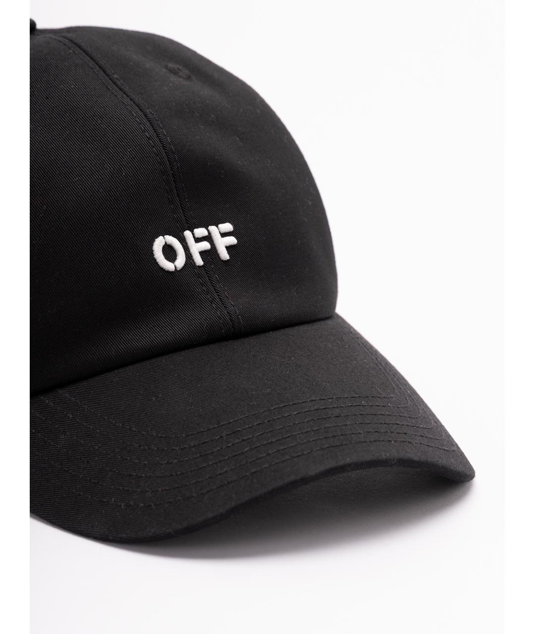 OFF-WHITE Черная хлопковая кепка/бейсболка, фото 3
