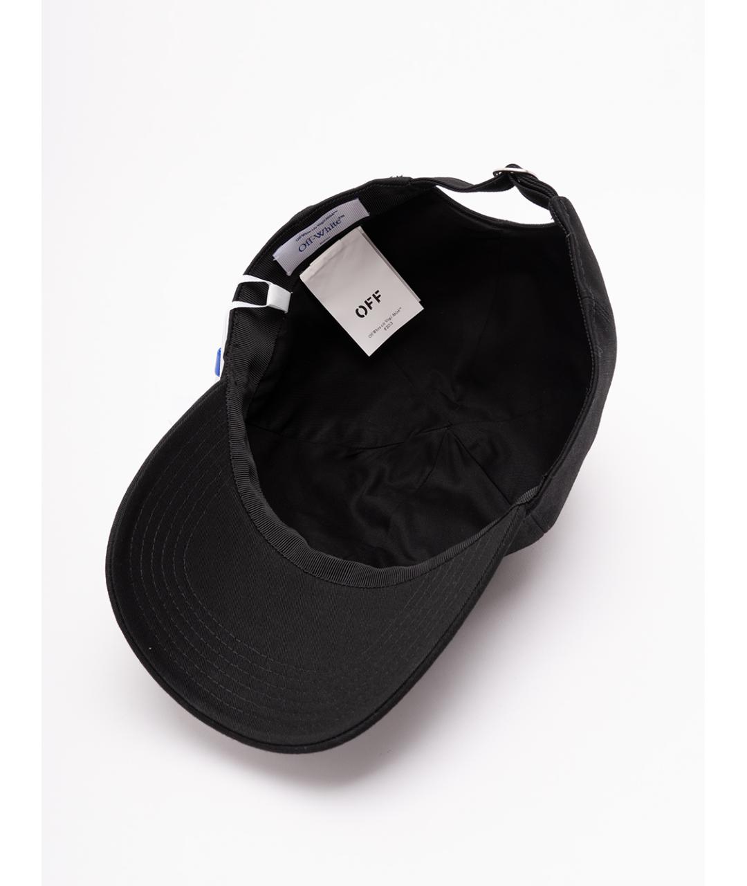 OFF-WHITE Черная хлопковая кепка/бейсболка, фото 4